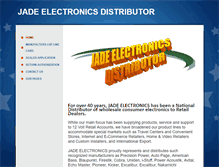 Tablet Screenshot of jadeelectronics.com